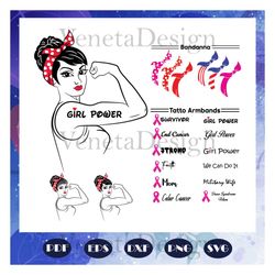 roise the riveter svg, girl power svg, strong woman svg, down syndrome mom svg, survivor svg, end cancer svg, we can dot