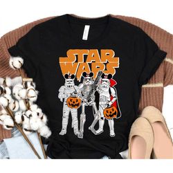 star wars halloween mummy stormtrooper skeleton t-shirt, disneyland epcot halloween family vacation shirt, star wars hal