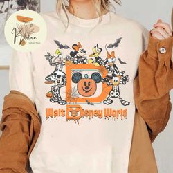 mickey & friends halloween shirt, disney mickey's not so scary halloween party 2023 shirt, disney world halloween shirt,