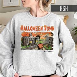 halloween town est 1998 halloween sweatshirt, party cute halloween sweatshirt, halloween town shirt, halloweentown unive