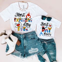 mickey and friends disney best day ever shirt, disney castle most expensive day ever shirt, disney family trip 2023, dis