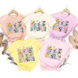 mickey and friends disney birthday shirt, disney balloons birthday girl shirt, birthday squad shirt, disney family birth