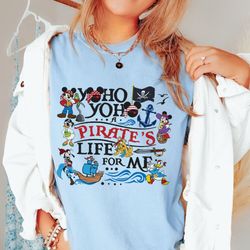 mickey and friends disney pirates shirt, disney pirates of the caribbean matching, yo ho yo ho a pirate's life for me, d