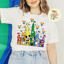 mickey and friends lgbt pride t-shirt, disney balloons rainbow shirt, disney pride lgbt shirts, lgbtq tees, lesbian shir