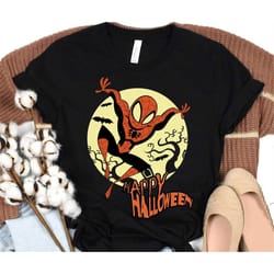 marvel spider-man moonlight happy halloween t-shirt, marvel shirt, disneyland epcot family vacation birthday shirt, magi