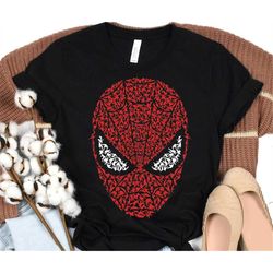 marvel spider-man mask build up fill graphic t-shirt, marvel shirt, disneyland epcot family vacation birthday shirt, mag