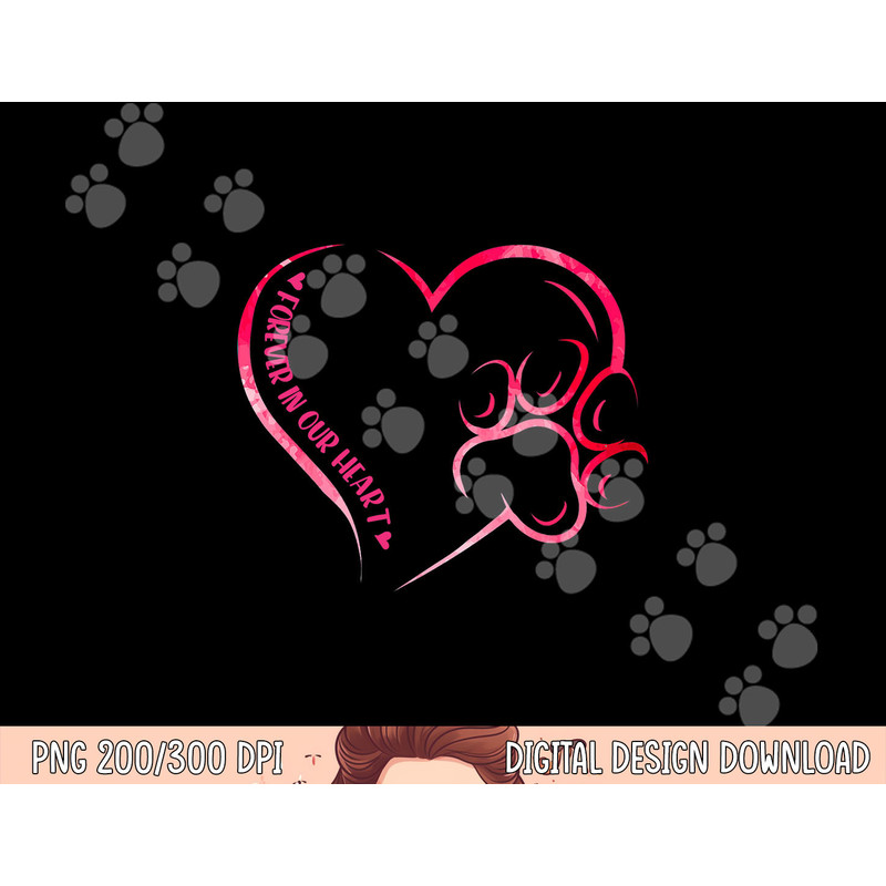 Forever In Our Hearts - Dog Loss Memorial png, sublimation copy.jpg