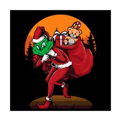 santa the grinch svg, grinch christmas svg, christmas svg, funny grinch svg