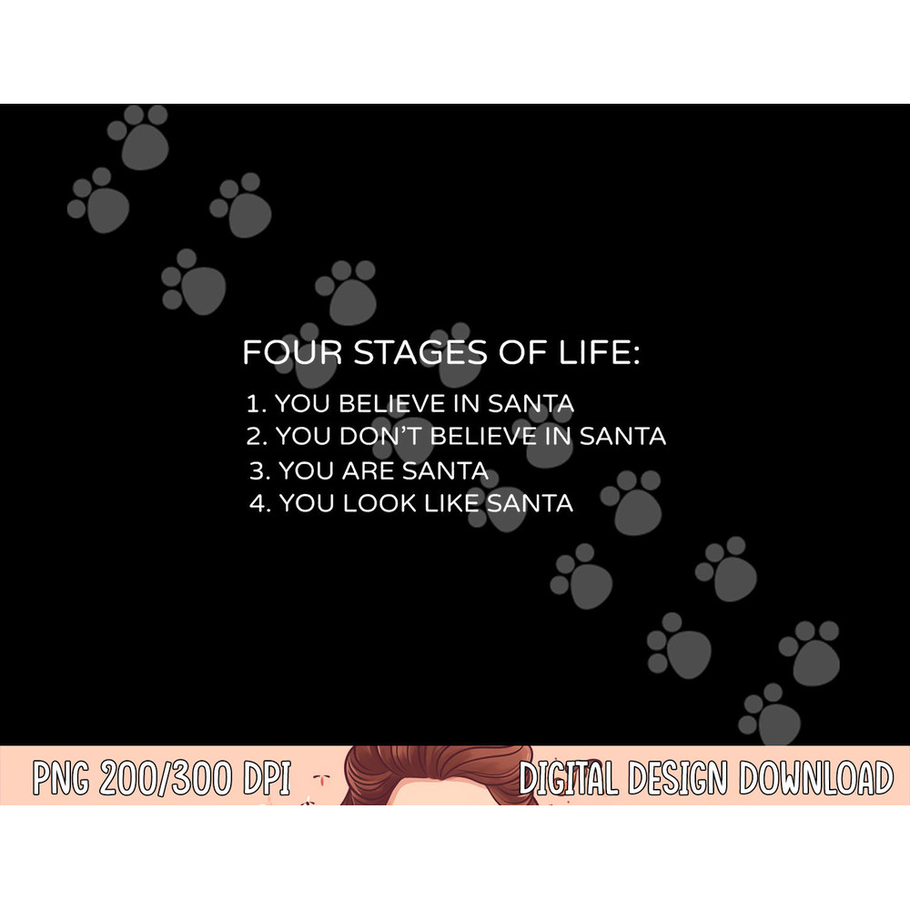 Four Stages of Life Santa Christmas Funny Gift png, sublimation copy.jpg