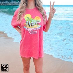 disney family vacation 2023 comfort colors shirt, summer vibes shirt, mickey and friends shirt, disney mickey summer 202
