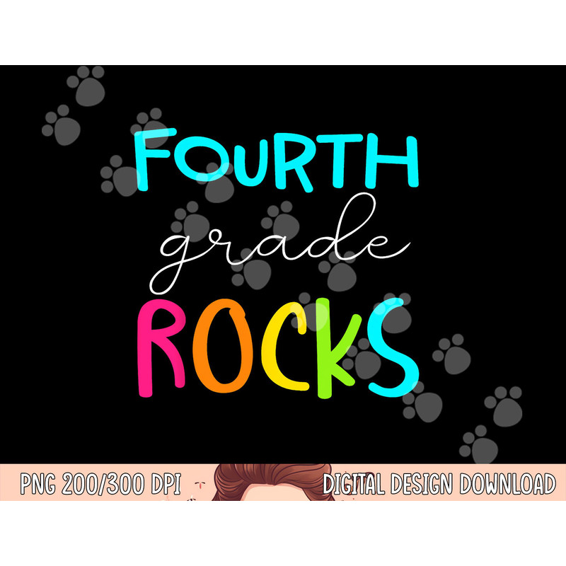 Fourth Grade Rocks Shirt Team 4th Grade Teacher png, sublimation copy.jpg