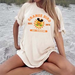 orange bird est 1971 shirt, epcot center orange bird flower and garden tee, adventureland tshirt, let the magic blossom