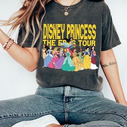 princess eras tour t-shirt, disney princess shirt, disney birthday princess, birthday girl tee, cinderella , ariel merma