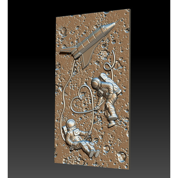 3D STL Model file Panel Cosmonauts Love