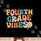 Fourth Grade Vibes - 4th Grade Team Retro 1st Day of School png, sublimation copy.jpg