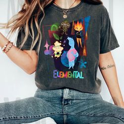 retro disney elemental shirt, ember wade clod grale, elemental movie shirt, disney pixar shirt, disneyland trip shirt, m