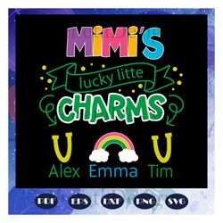 mimi svg, mimis lucky charms, mother svg, mama svg, mommy svg, mother gift, mother shirt, for cricut, svg, dxf, eps, png