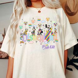 retro disney pride nite 2023 lgbt shirt, mickey and friends pride shirt, disneyland gay lesbian shirt, disneyland pride