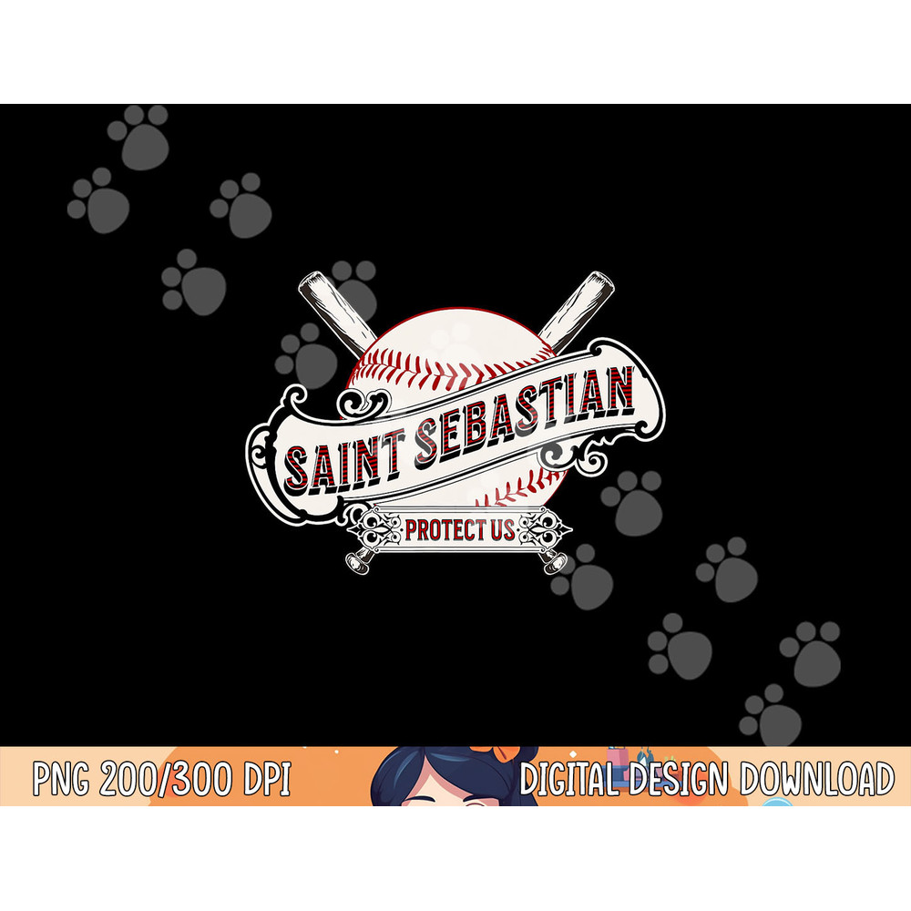 St Sebastian Patron Saint of Baseball Prayer Sports Athletes png, sublimation.jpg
