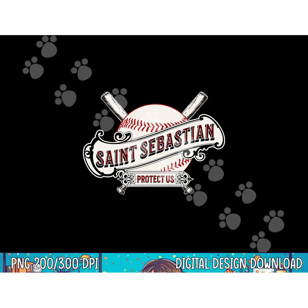 St Sebastian Patron Saint of Baseball Prayer Sports Athletes png, sublimation.jpg
