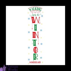 walking in a winter wonderland svg, christmas svg, winter svg