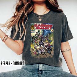 marvel guardians of the galaxy shirt, marvel avengers comfort colors shirt, star-lord gamora rocket groot, avengers frie