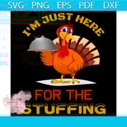 i'm just here for the stuffing svg, thanksgiving svg, thankful svg, blessed svg, stuffing svg