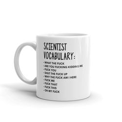 vocabulary at work mug-rude scientist mug-funny scientist mugs-scientist mug-colleague mug,scientist gift,surprise gift,