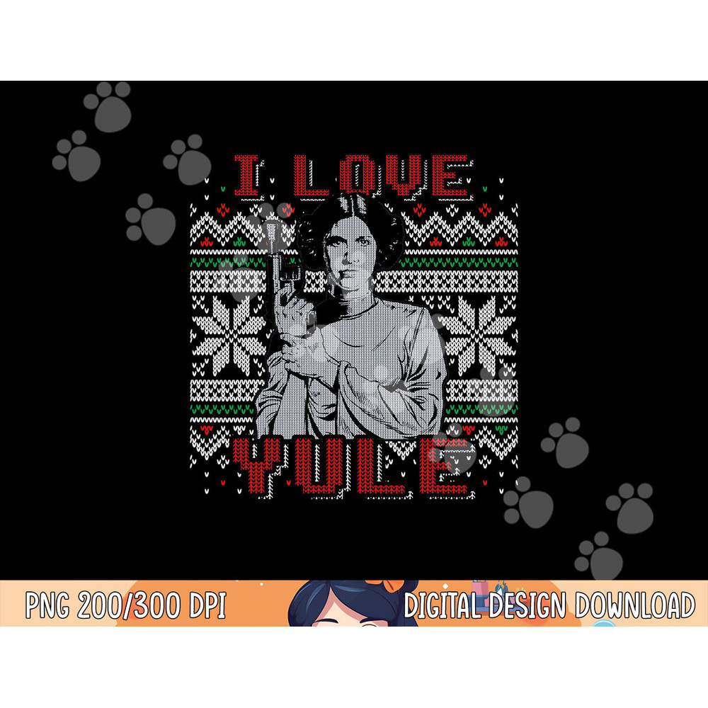 Star Wars I Love Yule Leia Christmas Humor  png,sublimation  png,sublimation copy.jpg