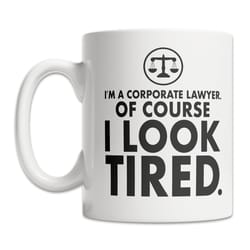 funny corporate lawyer mug - funny corporate lawyer gift idea - tired corporate lawyer mug - cool corporate lawyer gift