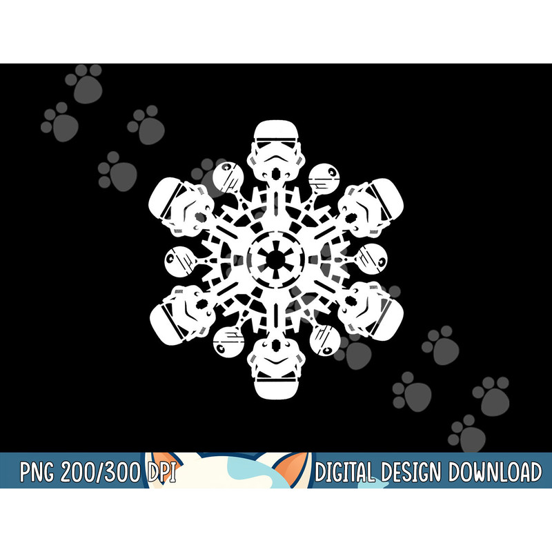 Star Wars Stormtrooper Christmas Snowflake Graphic png,sublimation png, sublimation.jpg