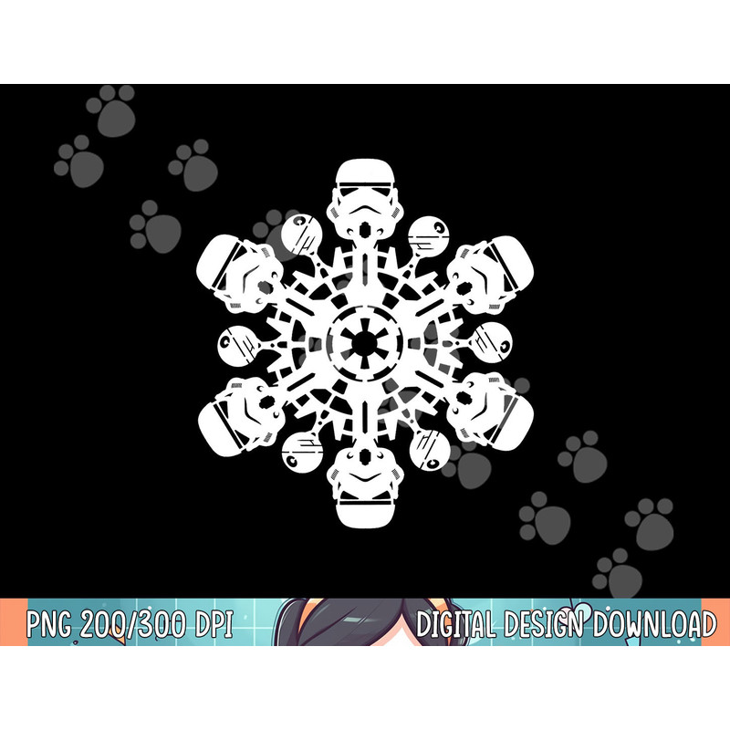 Star Wars Stormtrooper Christmas Snowflake Graphic png, sublimation png, sublimation.jpg