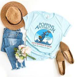 retro poppins apothecary mary poppins shirt, funny disney t-shirt, magic kingdom park, walt disney world shirt, vintage