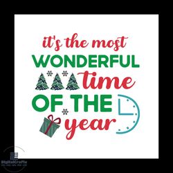 it's the most wonderful time of the year christmas gift svg, christmas svg
