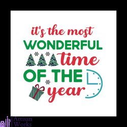 it's the most wonderful time of the year christmas gift svg, christmas svg