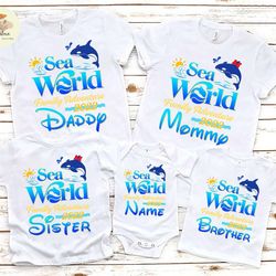 sea world family adventure 2022 shirts, sea world family matching shirts, sea world 2022 trip shirt, sea world 2022 vaca