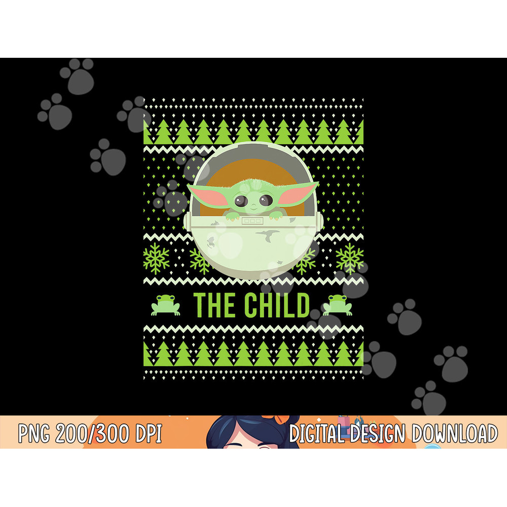 Star Wars The Mandalorian The Child Christmas Sweater Style png,sublimation copy.jpg