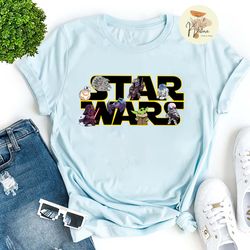 star wars disney shirt, star wars shirt, baby yoda shirt, darth vader shirt, star wars characters shirt, disneyland shir