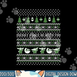 star wars the mandalorian the child ugly christmas sweater png, sublimation copy