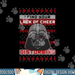 star wars vader lack of cheer ugly christmas sweater png, sublimation png, sublimation copy
