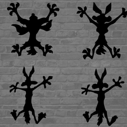 coyote wild svg, coyote splat, coyote wile e, cut files for cricut silhouette, dxf, png, eps