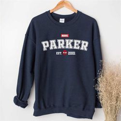 parker shirt/ parker 2001 shirt/ parker 2001 sweatshirt/ marvel avengers sweatshirt/ tom holland shirt/ spiderman shirt/