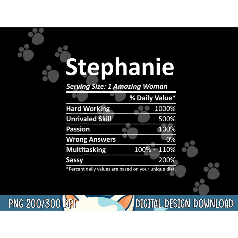 STEPHANIE Nutrition Personalized Name Funny Christmas Gift png, sublimation copy.jpg