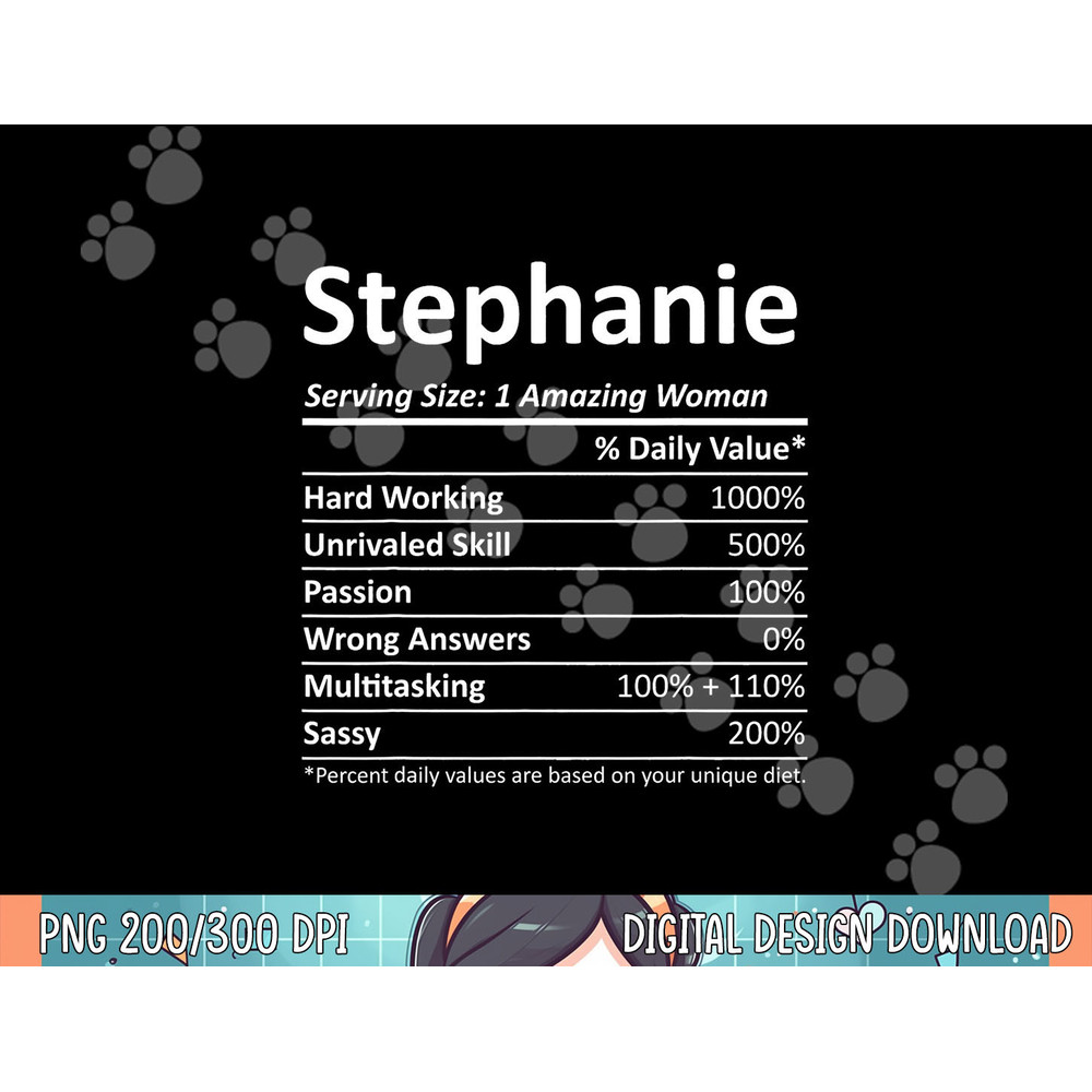 STEPHANIE Nutrition Personalized Name Funny Christmas Gift png, sublimation.jpg