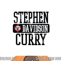 stephen curry davidson wildcats basketball hardcourt png, sublimation copy