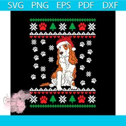 cavalier king charles spaniel christmas svg, christmas svg, pitbull dog svg