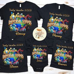 universal studios family vacation 2023 shirts, universal studios family shirts, universal studios shirt, universal famil