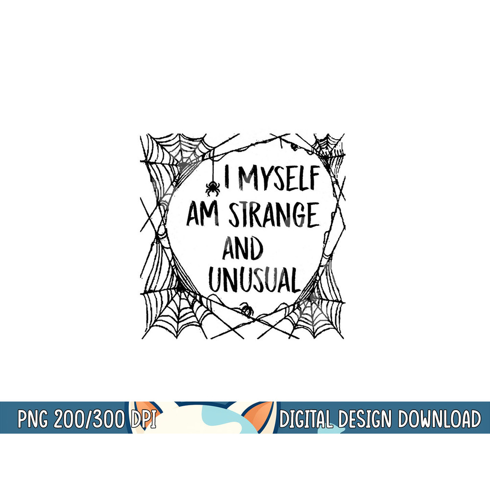 Strange and Unusual Spooky Spider Halloween 80s 90s Fans png, sublimation copy.jpg