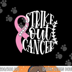 strike out breast cancer baseball fight awareness men women png, sublimation