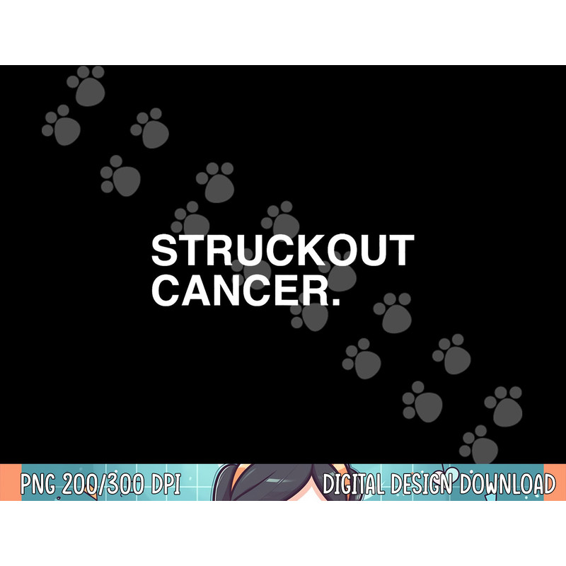 Struckout Cancer Awareness, Walk, Baseball For Men Women png, sublimation .jpg